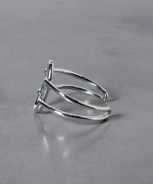 PHILIPPE AUDIBERT（フィリップ オーディベール）の「＜PHILIPPE AUDIBERT（フィリップオーディベール）＞オーバル ダブルライン ブレスレット ◆（ブレスレット・レディース・シルバー・FREE）」の6枚目の写真