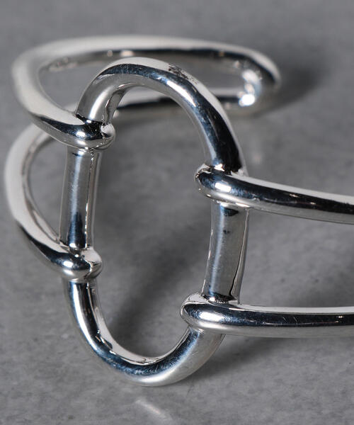 PHILIPPE AUDIBERT（フィリップ オーディベール）の「＜PHILIPPE AUDIBERT（フィリップオーディベール）＞オーバル ダブルライン ブレスレット ◆（ブレスレット・レディース・シルバー・FREE）」の4枚目の写真