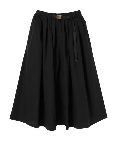 earth music&ecology（アースミュージックアンドエコロジー）の「・ベルト付きカラースカート ●（スカート・レディース・ブラック/カーキ/ライトブラウン/ダークパープル/マスタード/ダークブルー・FREE）」の10枚目の写真