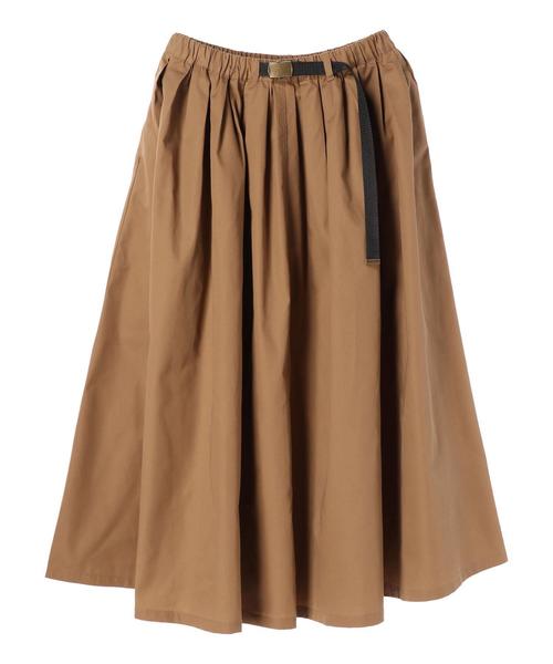 earth music&ecology（アースミュージックアンドエコロジー）の「・ベルト付きカラースカート ●（スカート・レディース・ブラック/カーキ/ライトブラウン/ダークパープル/マスタード/ダークブルー・FREE）」の11枚目の写真