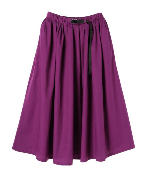 earth music&ecology（アースミュージックアンドエコロジー）の「・ベルト付きカラースカート ●（スカート・レディース・ブラック/カーキ/ライトブラウン/ダークパープル/マスタード/ダークブルー・FREE）」の14枚目の写真