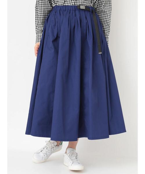 earth music&ecology（アースミュージックアンドエコロジー）の「・ベルト付きカラースカート ●（スカート・レディース・ブラック/カーキ/ライトブラウン/ダークパープル/マスタード/ダークブルー・FREE）」の19枚目の写真