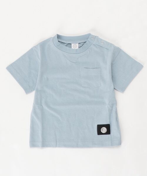 ZERO standerd(ゼロスタンダード)の「ZERO standerd/ゼロスタンダード ビッグTシャツ(Tシャツ/カットソー・キッズ・オフホワイト/ピンク/ベージュ/チャコールグレー/ブラック/グレー/ブラウン/パープル/サックスブルー/カーキ・80cm/90cm/95㎝/100cm/110cm/120cm/130cm/140cm/150cm/160cm/95cm)」の8枚目の写真