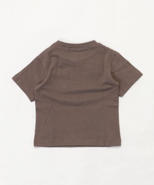 ZERO standerd(ゼロスタンダード)の「ZERO standerd/ゼロスタンダード ビッグTシャツ(Tシャツ/カットソー・キッズ・オフホワイト/ピンク/ベージュ/チャコールグレー/ブラック/グレー/ブラウン/パープル/サックスブルー/カーキ・80cm/90cm/95㎝/100cm/110cm/120cm/130cm/140cm/150cm/160cm/95cm)」の11枚目の写真