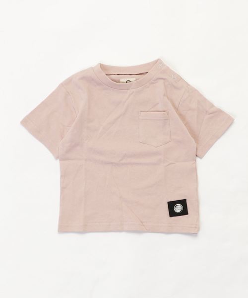 ZERO standerd(ゼロスタンダード)の「ZERO standerd/ゼロスタンダード ビッグTシャツ(Tシャツ/カットソー・キッズ・オフホワイト/ピンク/ベージュ/チャコールグレー/ブラック/グレー/ブラウン/パープル/サックスブルー/カーキ・80cm/90cm/95㎝/100cm/110cm/120cm/130cm/140cm/150cm/160cm/95cm)」の19枚目の写真