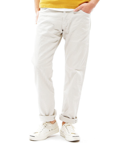 BEAMS PLUS（ビームスプラス）の「BEAMS PLUS / ストレッチ ピケパンツ (レギュラー)（その他パンツ・メンズ・ホワイト/オフホワイト/ベージュ/ネイビー・LARGE/SMALL/X-LARGE/X-SMALL/MEDIUM）」の3枚目の写真