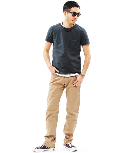 BEAMS PLUS（ビームスプラス）の「BEAMS PLUS / ストレッチ ピケパンツ (レギュラー)（その他パンツ・メンズ・ホワイト/オフホワイト/ベージュ/ネイビー・LARGE/SMALL/X-LARGE/X-SMALL/MEDIUM）」の22枚目の写真