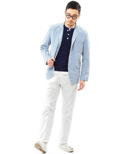 BEAMS PLUS（ビームスプラス）の「BEAMS PLUS / ストレッチ ピケパンツ (レギュラー)（その他パンツ・メンズ・ホワイト/オフホワイト/ベージュ/ネイビー・LARGE/SMALL/X-LARGE/X-SMALL/MEDIUM）」の16枚目の写真