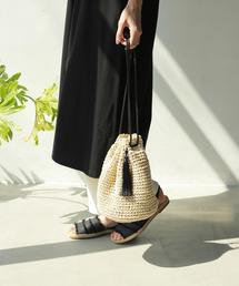 coen | ペーパータッセル巾着バッグ(ショルダーバッグ)