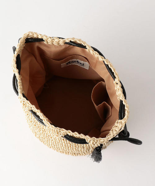 coen（コーエン）の「ペーパータッセル巾着バッグ（ショルダーバッグ・レディース・パープル/ナチュラル/モカ・FREE）」の17枚目の写真