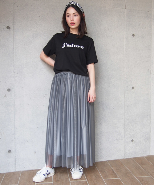 PICCIN(ピッチン)の「【日本製】シャイニーフレアスカート(スカート・レディース・ブラック/ライトグレー/ブルー/マスタード・MEDIUM)」の14枚目の写真