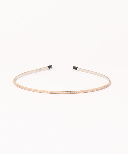 one after another NICE CLAUP（ワンアフターアナザーナイスクラップ）の「ラメカチューシャ（カチューシャ・レディース・ピンクゴールド/ブラウン・FREE）」の3枚目の写真