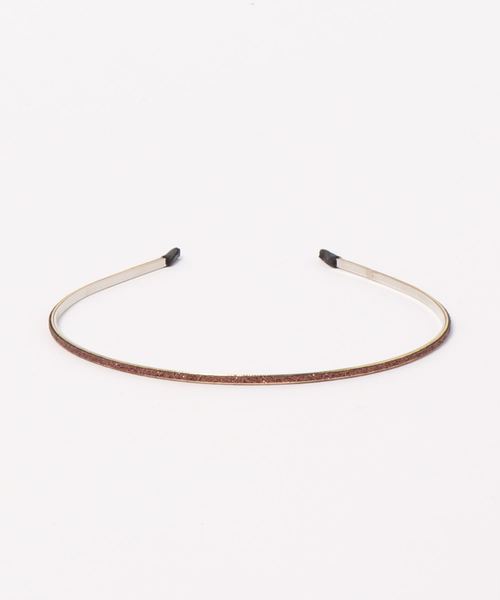 one after another NICE CLAUP（ワンアフターアナザーナイスクラップ）の「ラメカチューシャ（カチューシャ・レディース・ピンクゴールド/ブラウン・FREE）」の4枚目の写真