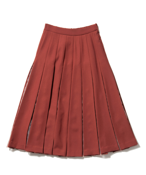 LAYMEE（レイミー）の「Mole pleats SK / モールプリーツスカート（スカート・レディース・ブラック/ベージュ/テラコッタ・FREE）」の7枚目の写真