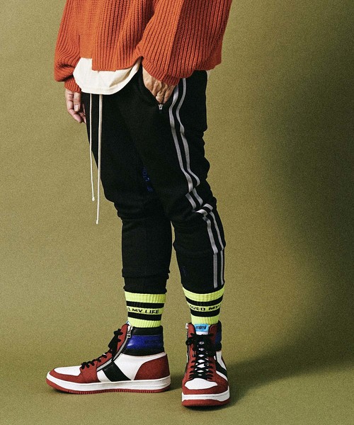 MSML(エムエスエムエル)の「2LINE JERSEY PANTS(その他パンツ・メンズ・ブラック/ブルー・S/M/L)」の10枚目の写真
