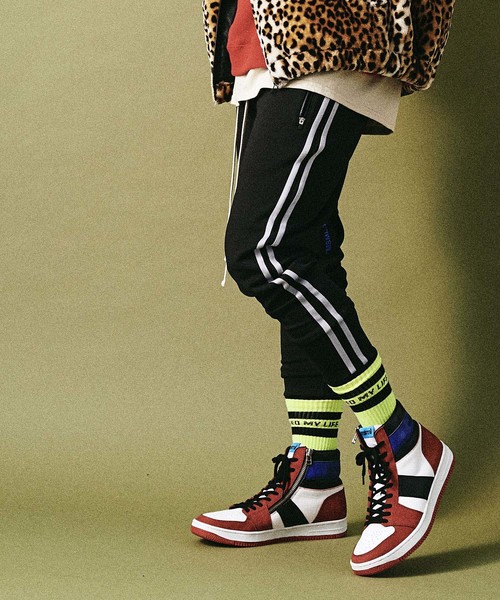 MSML(エムエスエムエル)の「2LINE JERSEY PANTS(その他パンツ・メンズ・ブラック/ブルー・S/M/L)」の11枚目の写真