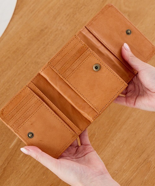 専用☆ zucchero ズッケロ 折財布 二つ折り ミニ財布 レディース 本革
