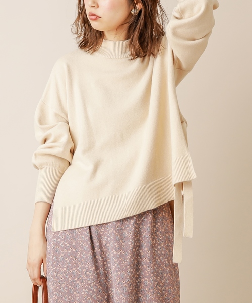 natural couture(ナチュラルクチュール)の「サイドスリット&TPプチハイニット(ニット/セーター・レディース・ベージュ/アイボリー/ミント/ブラウン/ラベンダー・FREE)」の9枚目の写真