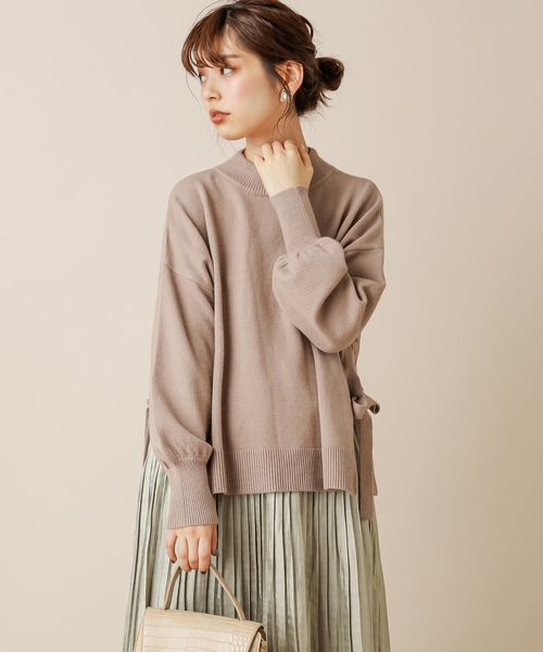 natural couture(ナチュラルクチュール)の「サイドスリット&TPプチハイニット(ニット/セーター・レディース・ベージュ/アイボリー/ミント/ブラウン/ラベンダー・FREE)」の11枚目の写真