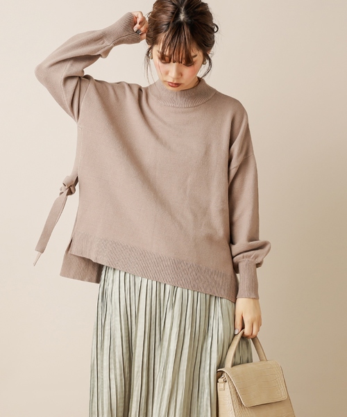 natural couture(ナチュラルクチュール)の「サイドスリット&TPプチハイニット(ニット/セーター・レディース・ベージュ/アイボリー/ミント/ブラウン/ラベンダー・FREE)」の22枚目の写真