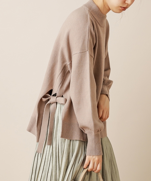 natural couture(ナチュラルクチュール)の「サイドスリット&TPプチハイニット(ニット/セーター・レディース・ベージュ/アイボリー/ミント/ブラウン/ラベンダー・FREE)」の18枚目の写真