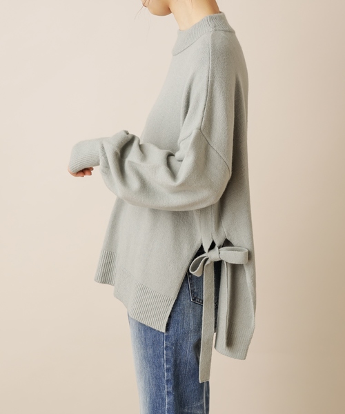 natural couture(ナチュラルクチュール)の「サイドスリット&TPプチハイニット(ニット/セーター・レディース・ベージュ/アイボリー/ミント/ブラウン/ラベンダー・FREE)」の12枚目の写真