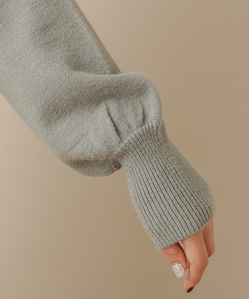 natural couture(ナチュラルクチュール)の「サイドスリット&TPプチハイニット(ニット/セーター・レディース・ベージュ/アイボリー/ミント/ブラウン/ラベンダー・FREE)」の17枚目の写真