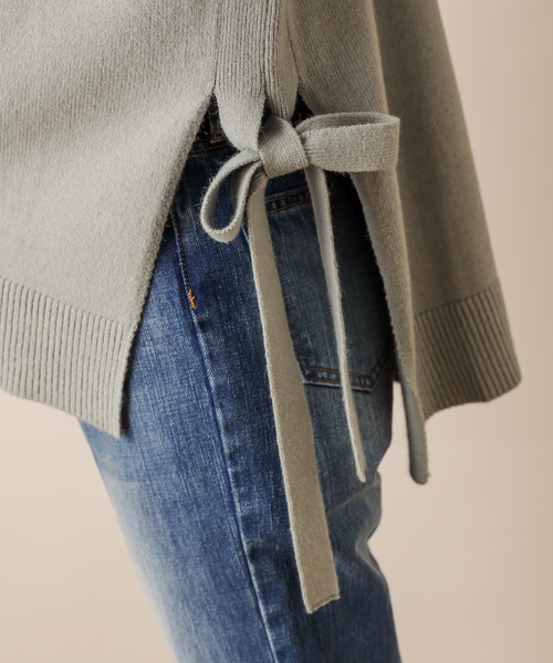 natural couture(ナチュラルクチュール)の「サイドスリット&TPプチハイニット(ニット/セーター・レディース・ベージュ/アイボリー/ミント/ブラウン/ラベンダー・FREE)」の8枚目の写真