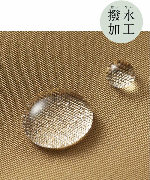 IEDIT(イディット)の「IEDIT パッカブルでコンパクトにもなるおしゃれに着られるレインマウンテンパーカー〈キャメルベージュ〉(マウンテンパーカー・レディース・ベージュ・SMALL/MEDIUM/LARGE/X-LARGE/XX-LARGE)」の6枚目の写真