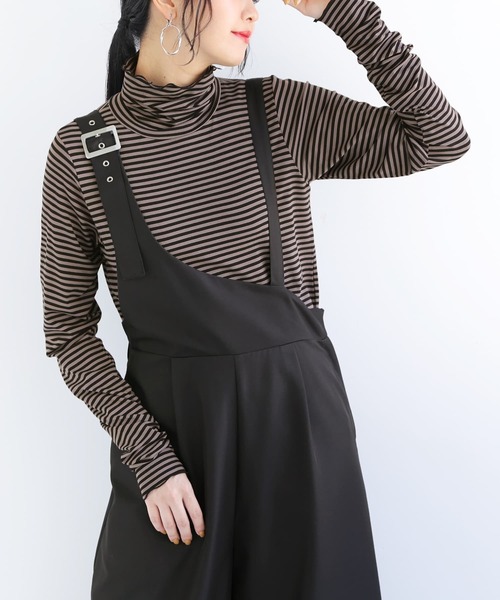 osharewalker(オシャレウォーカー)の「タートルネックモチモチロンT(Tシャツ/カットソー・レディース・ホワイト/ブラック/ネイビー/グレー/ボルドー/モカ/ホワイト×ブラック/ブルーグリーン/ブラック系その他・1/2)」の22枚目の写真