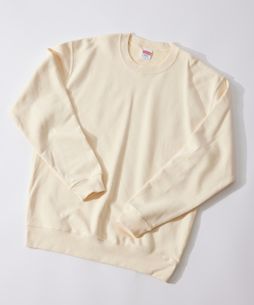 United Athle（ユナイテッドアスレ）の「季節の変わり目にも重宝する定番アイテム！【United Athle】premium cotton crew neck sweat unisex / プレミアム コットン クルーネック 無地スウェット トレーナー 裏パイル ユニセックス 10オンス 5044（スウェット・メンズ・ブラック/ホワイト/アイボリー/グレー/カーキ/グリーン/ベージュ/ライトグリーン/パープル/ロイヤルブルー/イエロー/ダークブラウン/ライトカーキ/ピンク/ライトブルー/オリーブ/バーガンディー/レッド/ゴールド/オレンジ/チャコールグレー/ネイビー/スミクロ/ストーン/アッシュ/ライトイエロー/インディゴブルー・XL/S/M/L/XXL）」の3枚目の写真
