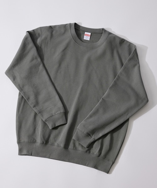 United Athle（ユナイテッドアスレ）の「季節の変わり目にも重宝する定番アイテム！【United Athle】premium cotton crew neck sweat unisex / プレミアム コットン クルーネック 無地スウェット トレーナー 裏パイル ユニセックス 10オンス 5044（スウェット・メンズ・ブラック/ホワイト/アイボリー/グレー/カーキ/グリーン/ベージュ/ライトグリーン/パープル/ロイヤルブルー/イエロー/ダークブラウン/ライトカーキ/ピンク/ライトブルー/オリーブ/バーガンディー/レッド/ゴールド/オレンジ/チャコールグレー/ネイビー/スミクロ/ストーン/アッシュ/ライトイエロー/インディゴブルー・XL/S/M/L/XXL）」の4枚目の写真