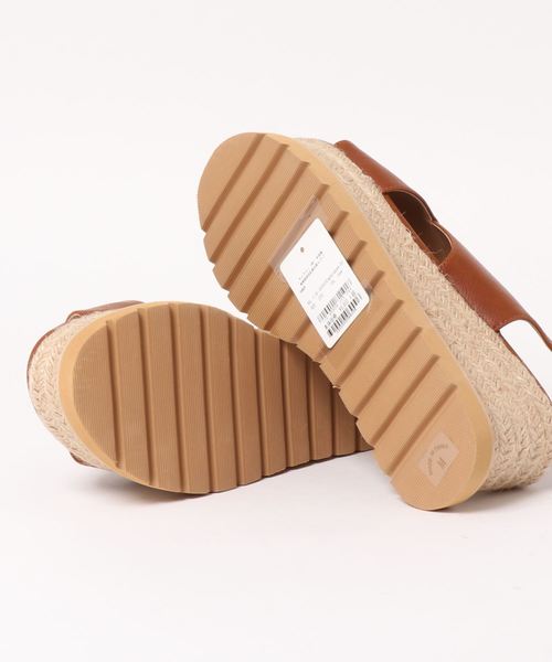 INTERPLANET(インタープラネット)の「厚底ジュートサンダル(サンダル・レディース・キャメル/ブラック・24.5cm/23.5cm)」の4枚目の写真