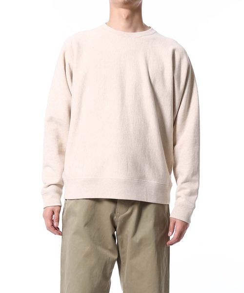 BATONER（バトナー）の「【BATONER】別注 吊裏毛スウェット（スウェット・メンズ・ベージュ・M/L）」の9枚目の写真