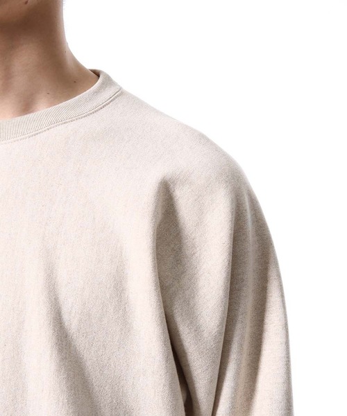 BATONER（バトナー）の「【BATONER】別注 吊裏毛スウェット（スウェット・メンズ・ベージュ・M/L）」の5枚目の写真