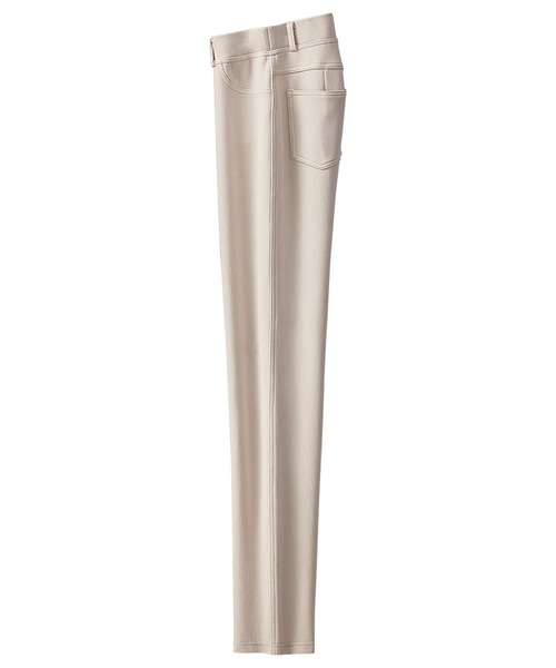 BELLUNA PLUS（ベルーナ）の「なめらかボンディング素材レギンスパンツ７３丈（その他パンツ・レディース・イエロー/モカ/ケミカルウォッシュ/ブラック/インディゴブルー/ライトブルー/ライトイエロー/アイボリー/杢グレー/ミント・SMALL/LARGE/X-LARGE/MEDIUM）」の13枚目の写真