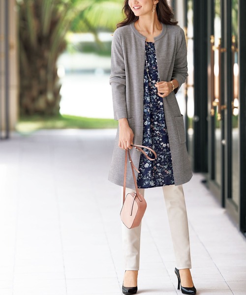 BELLUNA PLUS（ベルーナ）の「なめらかボンディング素材レギンスパンツ７３丈（その他パンツ・レディース・イエロー/モカ/ケミカルウォッシュ/ブラック/インディゴブルー/ライトブルー/ライトイエロー/アイボリー/杢グレー/ミント・SMALL/LARGE/X-LARGE/MEDIUM）」の14枚目の写真