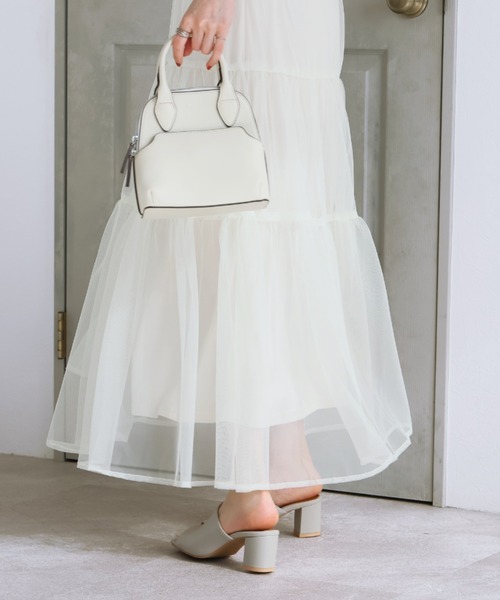 VIVIAN（ヴィヴィアン）の「スクエアトゥミュールサンダル（サンダル・レディース・ベージュ/ブラック/キャメル/グレー系その他7/アイボリー/パイソン/E/ダークブラウン/グレー/ブラック系その他3・SS/S/M/L/LL）」の16枚目の写真