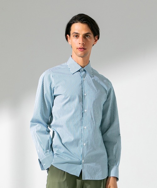 UNITED TOKYO（ユナイテッドトウキョウ）の「THOMAS MASON　レギュラーシャツ（シャツ/ブラウス・メンズ・ブラウン/オフホワイト/グリーン・1/2/3）」の3枚目の写真