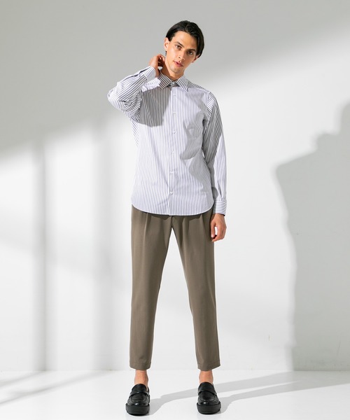 UNITED TOKYO（ユナイテッドトウキョウ）の「THOMAS MASON　レギュラーシャツ（シャツ/ブラウス・メンズ・ブラウン/オフホワイト/グリーン・1/2/3）」の8枚目の写真