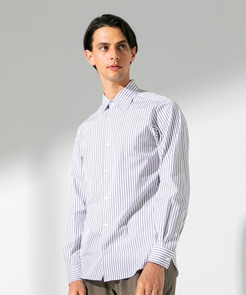 UNITED TOKYO（ユナイテッドトウキョウ）の「THOMAS MASON　レギュラーシャツ（シャツ/ブラウス・メンズ・ブラウン/オフホワイト/グリーン・1/2/3）」の9枚目の写真