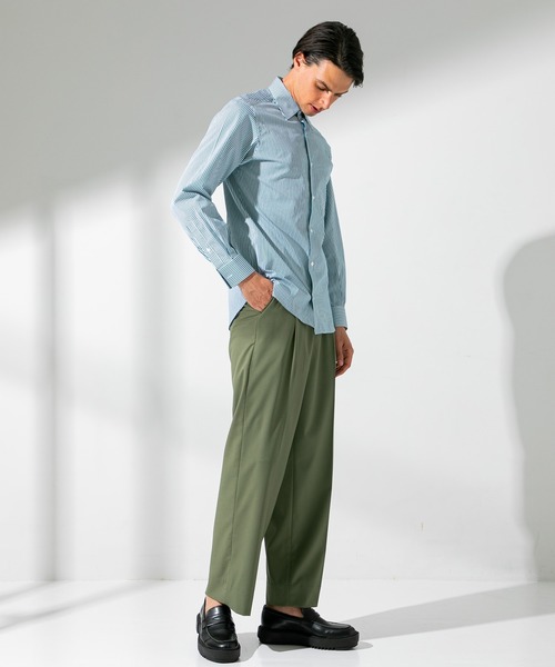 UNITED TOKYO（ユナイテッドトウキョウ）の「THOMAS MASON　レギュラーシャツ（シャツ/ブラウス・メンズ・ブラウン/オフホワイト/グリーン・1/2/3）」の12枚目の写真