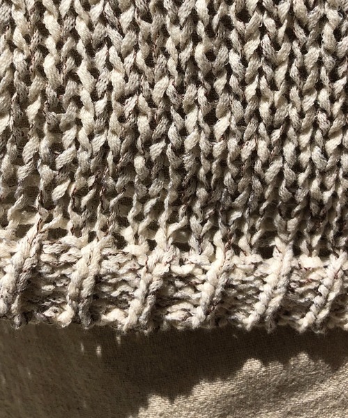 meJane（ミージェーン）の「テープヤーン/キーネックトップス（ニット/セーター・レディース・ブラウン/アイボリー・FREE）」の15枚目の写真