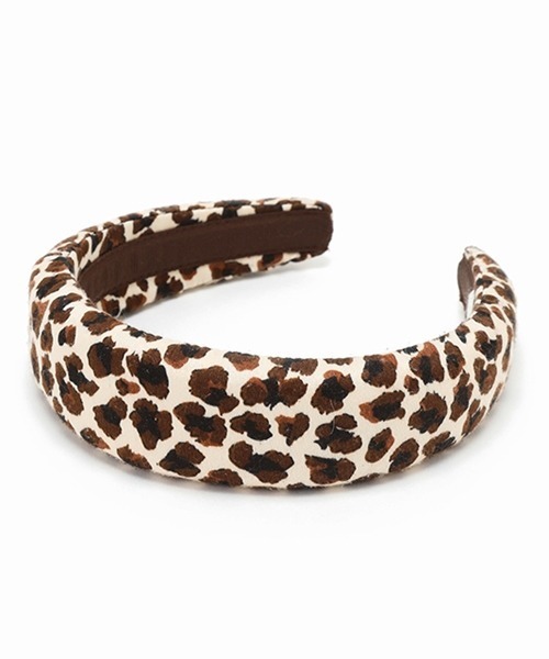 Casselini(キャセリーニ)の「Casselini(キャセリーニ)テキスタイルカチューシャ(カチューシャ・レディース・ブラック/ベージュ/ミント/レオパード・FREE)」の4枚目の写真