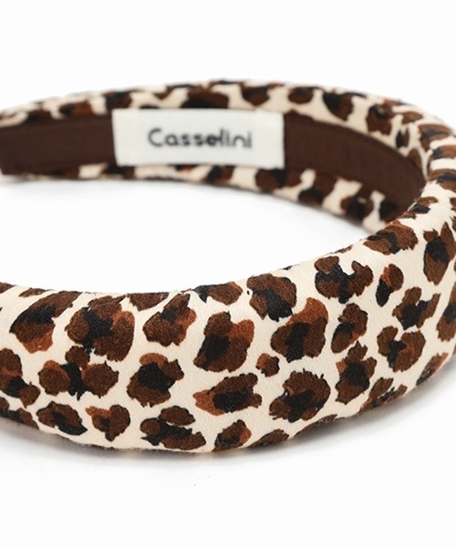 Casselini(キャセリーニ)の「Casselini(キャセリーニ)テキスタイルカチューシャ(カチューシャ・レディース・ブラック/ベージュ/ミント/レオパード・FREE)」の6枚目の写真