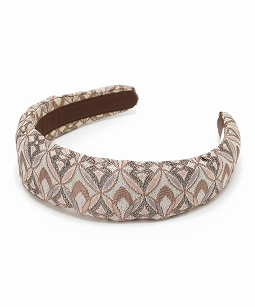 Casselini(キャセリーニ)の「Casselini(キャセリーニ)テキスタイルカチューシャ(カチューシャ・レディース・ブラック/ベージュ/ミント/レオパード・FREE)」の7枚目の写真