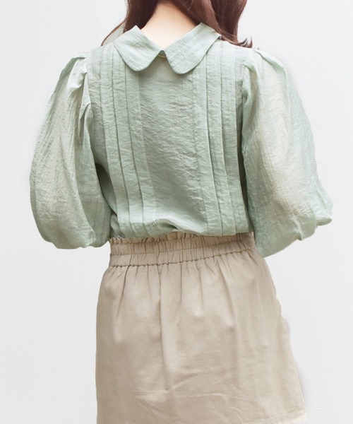 PairPair(ペアペア)の「2WAYシアーブラウス(シャツ/ブラウス・レディース・オフホワイト/スモークピンク/ミント・FREE)」の5枚目の写真