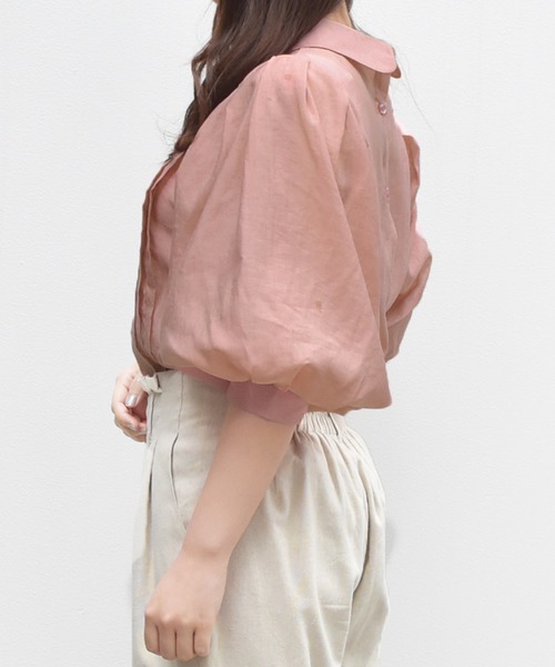 PairPair(ペアペア)の「2WAYシアーブラウス(シャツ/ブラウス・レディース・オフホワイト/スモークピンク/ミント・FREE)」の18枚目の写真