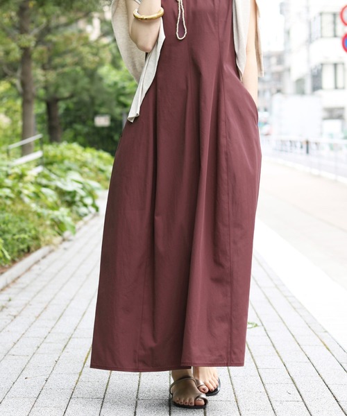良品✨️ イエナ　ハイツイストコットンツイルワンピース　20SS　36　フレア IENA（イエナ）の「ハイツイストコットンツイルワンピース