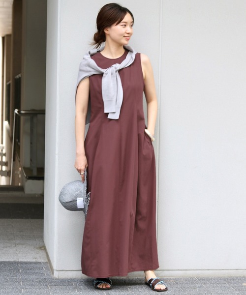 良品✨️ イエナ　ハイツイストコットンツイルワンピース　20SS　36　フレア IENA（イエナ）の「ハイツイストコットンツイルワンピース
